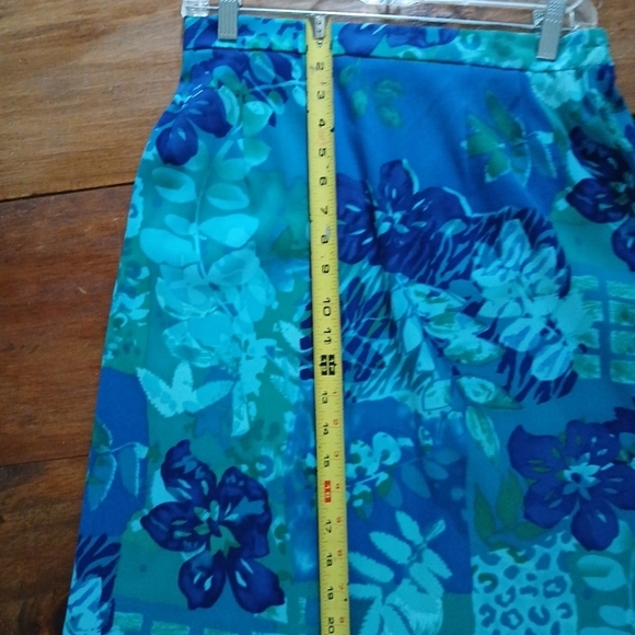 John Roberts tank and skirt set SZ 12, Blue/Green - Picture 8 of 8